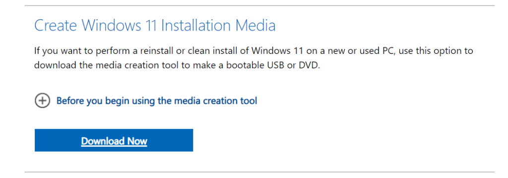 Windows 11 Bootable USB