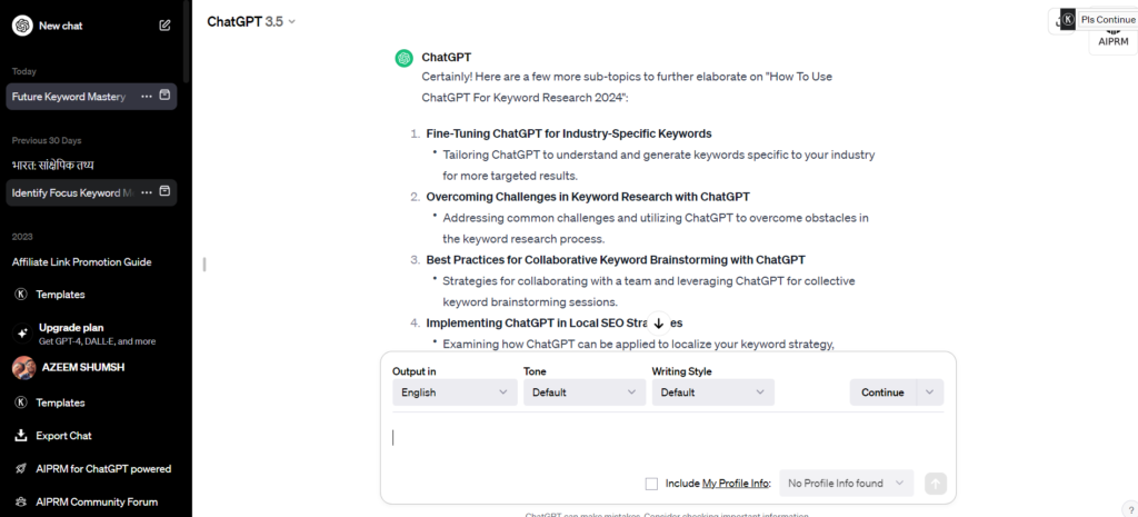 keyword research