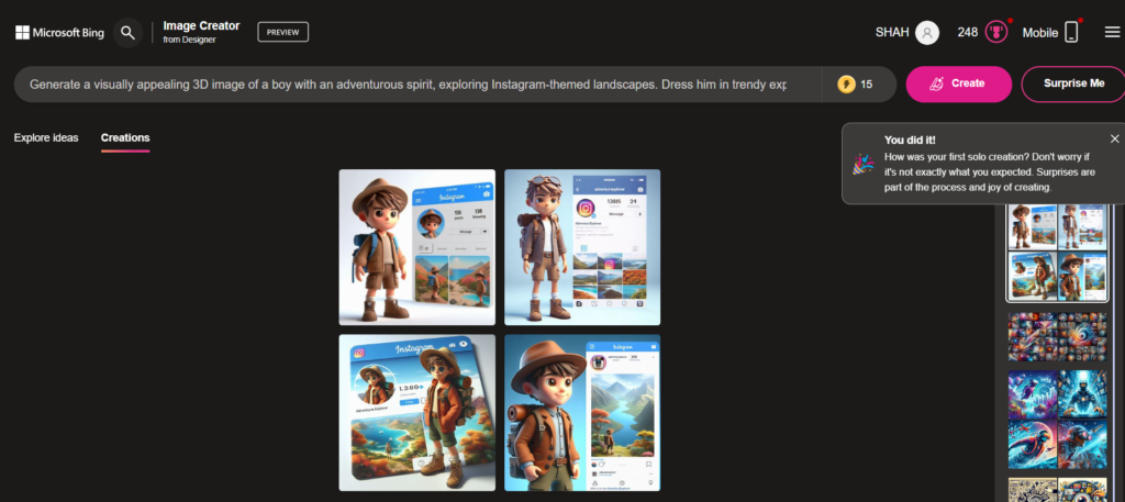 Create 3D photos using Bing AI Image Creator 3D for WhatsApp: a detailed tutorial Create 3D photos using Bing AI Image Creator 3D for WhatsApp: a detailed tutorial
